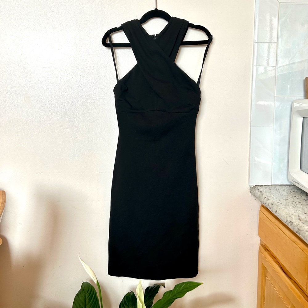 Aritzia Black Crisscross cocktail dress
